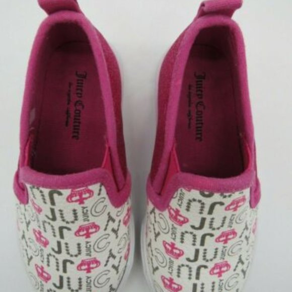 Juicy Couture* LiL Petaluma Sparkly Pink with White Soles Size~ 8M - Picture 9 of 11